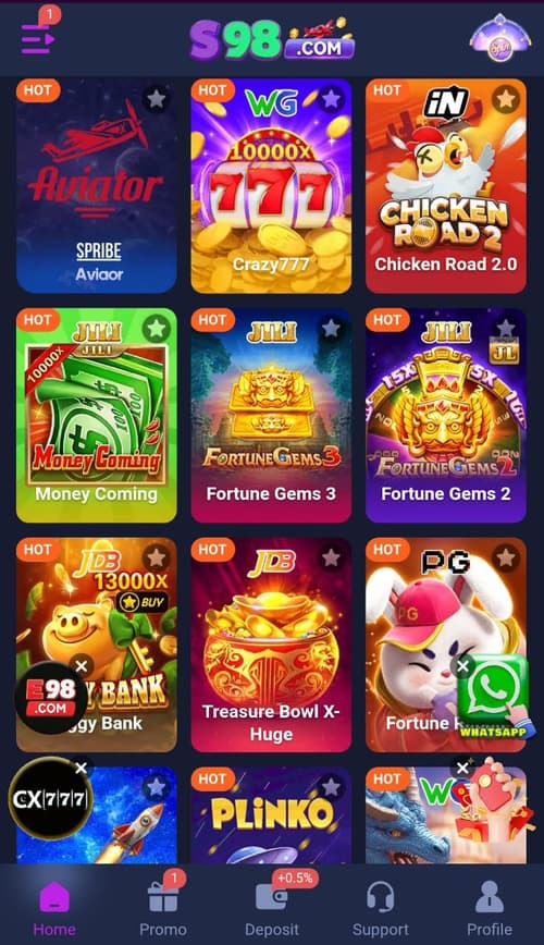 s98 gam